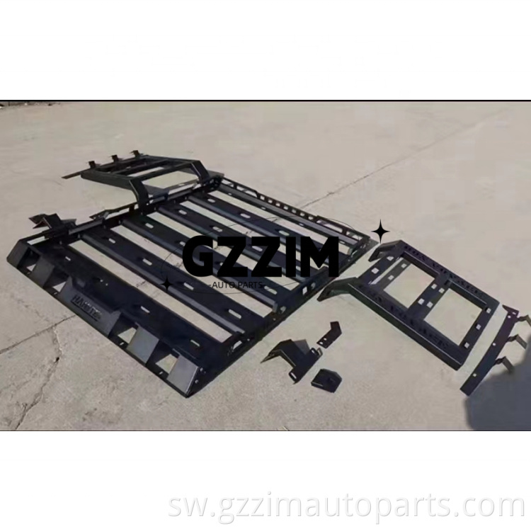 Vifaa vya gari aluminium alloy paa rack paa bar kwa wrangler jk jl